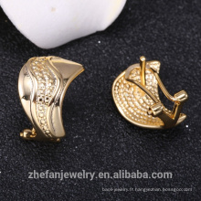 Boucle d&#39;oreille de bijoux en or saoudien de haute qualité bijoux outre-mer